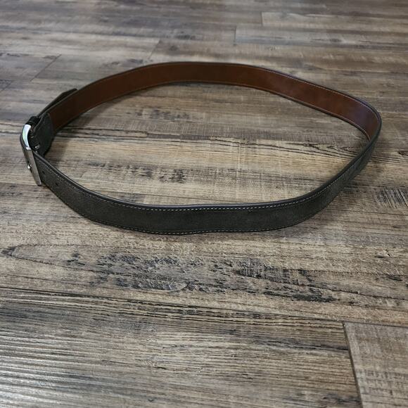 Johnston & Murphy brown suede belt size 44 D - Picture 2 of 6